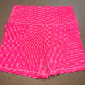 Pink biker shorts